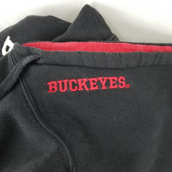 Ohio State Buckeyes Men’s Hoodie Sweatshirt Size XL Black Crimson & Gray - Picture 10 of 12